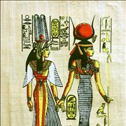 Egypt Hieroglyphics on Papyrus